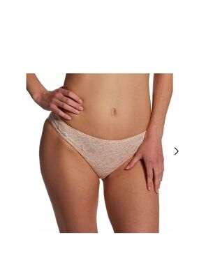 Simone Perele Festive Sheer Floral Lace Bikini Panty Ballet Pink